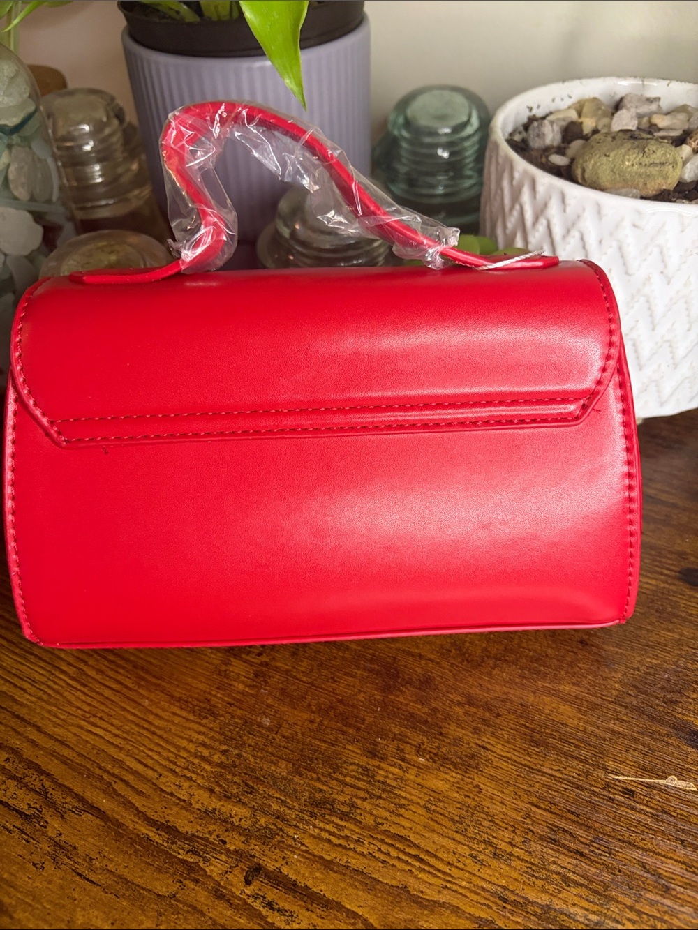 Christian Lacroix Red Mini Top-Handle Crossbody Bag - Picture 2 of 4